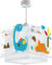 Dalber Lampe kinderzimmer, kinderlampe Pendelleuchte Hängelampe, Deckenleuchte Kinder, Deckenlampe kinderzimmer, Dinosaurier Dinos, 73452, E27, Mehrfarbig