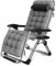 DQCHAIR Komfortable Schwerelosigkeit Liege Terrasse Faltbare Verstellbare Liege Außen Büro Strand Liege Extra Breiter Patio Liegestuhl Mit Kissen (Color : Gray)