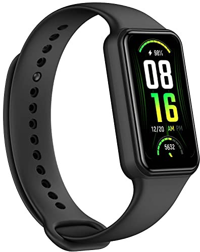 Amazfit Band 7 Smartwatch Fitness Tracker, 120+ modalità Sportive, Durata della Batteria di 18 Giorni, Alexa Integrato, SpO2, Cardiofrequenzimetro 24h, AMOLED da 1,47, 5 ATM Impermeabile, Contapassi