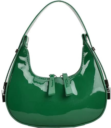 YingStar Bolso de Mano Pequeño de Piel - Media Luna Dumpling para Mujer Bandolera Verano Boda Ceremonia en Cuero