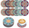 Sottobicchieri in Gomma 12 Pezzi, Rotondi Antiscivolo Sottobicchiere 12 cm, Sottobicchieri per Bevande, Lavabili Sottobicchieri per Bicchieri, Assorbenti per Bevande, per Festa, Casa (Colore I)