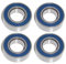 4x Kugellager 8x16x5 mm - 688 2RS Radial Rillenkugellager Wälzlager rcbay Chromstahl beidseitig gedichtet für 8mm Welle