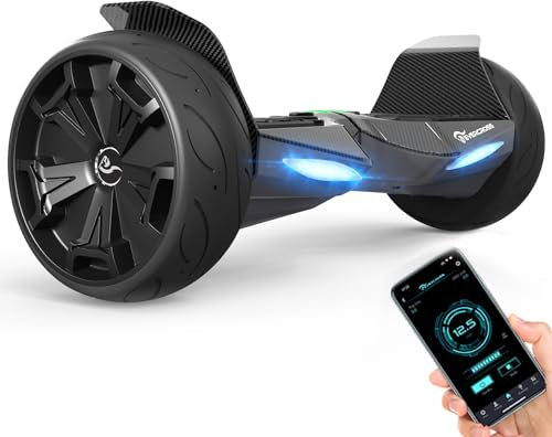 EVERCROSS 8,5 Hoverboards Offroad, All Terrain Hover Board, App-fähige Hoverboards mit Bluetooth, 4Ah verstärkte Batterie, Hover Boards für Kinder Jugendliche Erwachsene