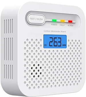 Smart-Kohlenmonoxid-Detektor, WiFi LED Digitalanzeige Kohlenmonoxid-Alarm für zu Hause, APP-Fernüberwachung CO-Alarm-Detektor mit 10 Jahren Batterie, 85 dB Alarm, kompatibel mit Alexa. 1PCS