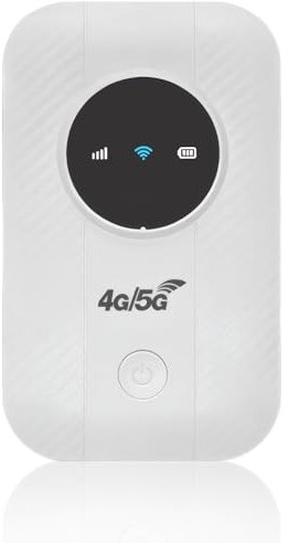 Enrutador de Hotpot Móvil 5G Desbloqueado con Ranura de Tarjeta SIM, Módem USB 4G LTE 300Mbps 4G, Conecta hasta 10 Dispositivos, WiFi Portátil para Viajes, Negocios, Hogar