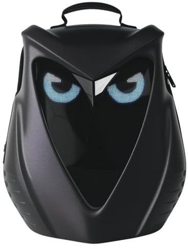 Tonysa LED-motorcykelryggsäck med programmerbar skärm, 16-tums LED-upplyst laptopryggsäck, USB-driven, reseförvaring, för män kvinnor, #611, #611