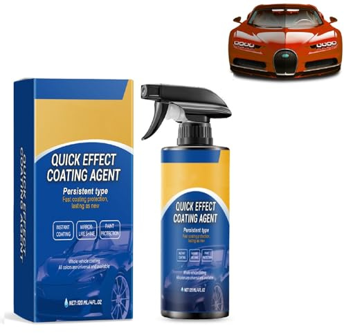 120 ml Quick Effect Coating Agent Multi-Functional Car Beläggningsmedel Spray Tillämplig på Alla Modeller, inklusive Slipsvamp och Duk