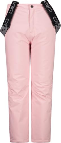 CMP Clima Protect Pantalon de ski pour enfant avec bretelles amovibles Rose, Rose, 140