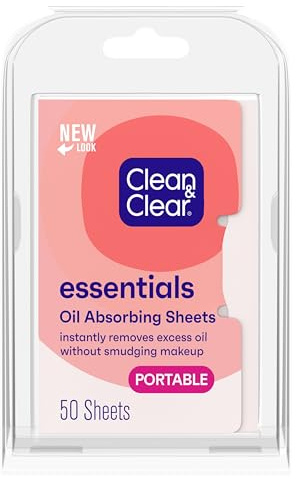 Clean & Clear Essentials Oil Absorbing Sheets, 50 ct, 6 Pack