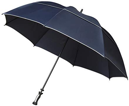Impliva Falcone Parapluie canne, 140 cm, Bleu (Blau)