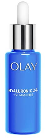 Olay Hyaluronic Acid Sérum Facial, Cuidado de la Piel con Niacinamida y Vitamina B5. Hidratante con 3 Acciones: Rellena, Suaviza, Hidrata, 40ml