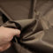TOLKO Mako Satin Stoff Meterware mit mattem Glanz | weicher Baumwollstoff Bekleidungsstoff Bettwäsche Dekostoff Gardinenstoff Vorhangstoff | Satinstoffe zum Nähen Dekorieren 145cm breit (Braun)