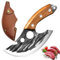 CHASONGHUI Meat Cleaver Chef Knife Kitchen Cooking Boning Knife Tomato Fruit Fish Knife High Chromium Steel with Wingwood Handle (Grey)
