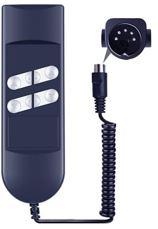 WKOLF Nouvelle télécommande Universelle pour fauteuils inclinables électriques avec Fromann Okin 4 6 Boutons, Connexion à 5 Broches avec Aide au Lever ou fauteuils inclinables électriques – 150 cm