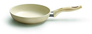 Kelomat, 1829-363, Pfanne rund 20cm, CERAMIC INDUCTION BEIGE, Durchmesser 20 cm, Edelstahl, Keramikbeschichtung, beige