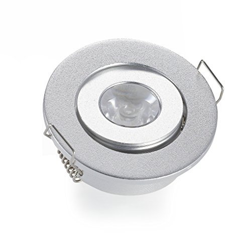 JOYINLED 10er-Pack 3 W Mini-Einbaustrahler Kaltweiß Kleiner Ausschnitt Lochgröße 4-4,5 cm mit LED-Treiber, Mini-Schwenkstrahler für DIY Vitrinenbeleuchtung Zuhause, 6000K