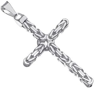 Silberketten Store Anhänger Kreuz Königskette 3,5mm Kettenanhänger - 925 Silber