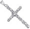 Anhänger Kreuz Königskette 3,5mm Kettenanhänger - 925 Silber