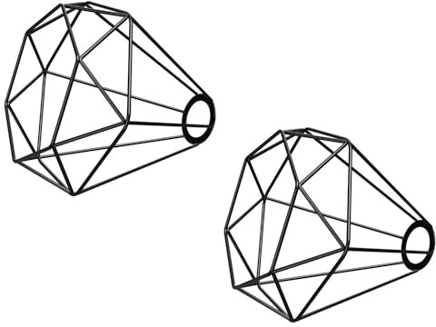 ledscom.de 2 piezas pantalla jaula, negra, 200mm Ø