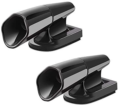 SAVITA 2 Piezas Dispositivos de Silbato, Silbatos de Advertencia de Ciervos Ultrasónicos Negros para Automóviles Dispositivos de Alerta de Animales Autoadhesivos para, Ahuyentador de Jabalies