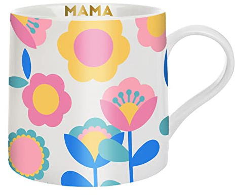 Slant Party Supplies Jumbo Mugs - Large Ceramic Coffee Cup Gift Mug, 20-Ounce, Mama Tulip