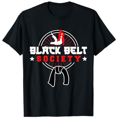 Brazilian Jiu Jitsu MMA Bjj Hugger Black Belt Society T-Shirt