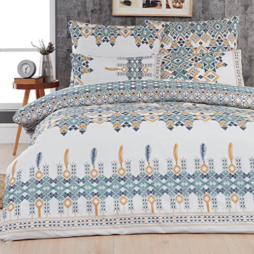 Mixibaby Bettwäsche Bettgarnitur Bettbezug Baumwolle 135x200 155x220 200x200 200x220, Größe:200 x 200 cm, Design Bettwäsche:Shoshana D33