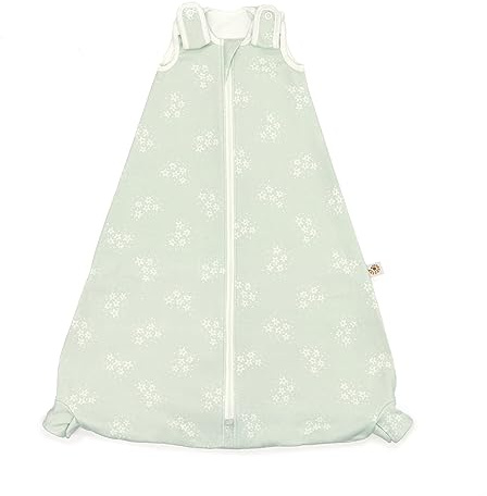 Ergobaby Saco de Dormir Bebe, Algodón, dormir verano - TOG 0.5, Starry Mint, 83.5 96.5 cm, 18 36 Meses