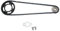 Sostituzione Universale della Catena della Corona Anteriore e Posteriore, Catena 420 155 Mm 37 Denti, Kit Corona 420 17 Denti per Motocross ATV GO KART