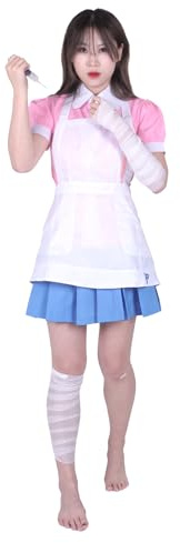 CoolChange Uniforme Mikan Tsumiki | Disfraz de cosplay para fans de Danganronpa | Talla L