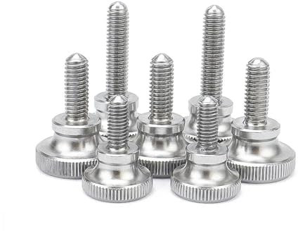 Cilky Vis à métal Vis à tête moletée en Acier Inoxydable, M2 M2.5 M3 M4 M5 M6 M8 M10, vis à tête Haute métrique, réglage Manuel, 1/2/5 pièces (Size : M6x20mm 2pcs)