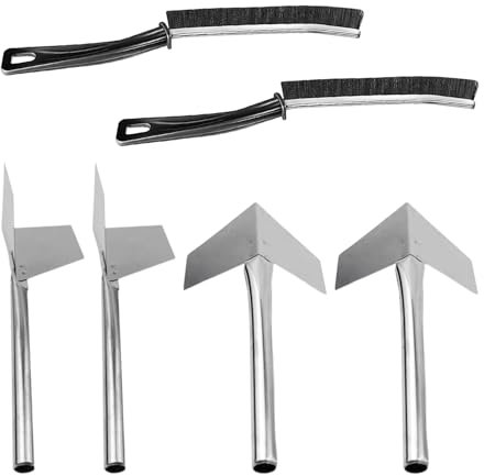 4 Outils De Plâtrage, 2 Brosses À Fentes, Truelle D'Angle, Truelle D'Angle Intérieure Pour Cloisons Sèches, Truelle D'Angle À 90 Degrés En Acier Inoxydable.