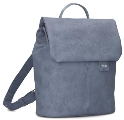 Zwei Damen City-Rucksack Mademoiselle.M MR8 4 Liter weiches Kunstleder, Magnet-Verschlussklappe, Hauptfach mit Reißverschluss, gepolstertes Trennfach für Tablet, Rückenpolsterung (nubuk-sky)