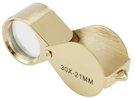 Reinscer Loupe de bijoutier en verre pour , l'atelier, la salle de classe, les , les timbres, l'horloge