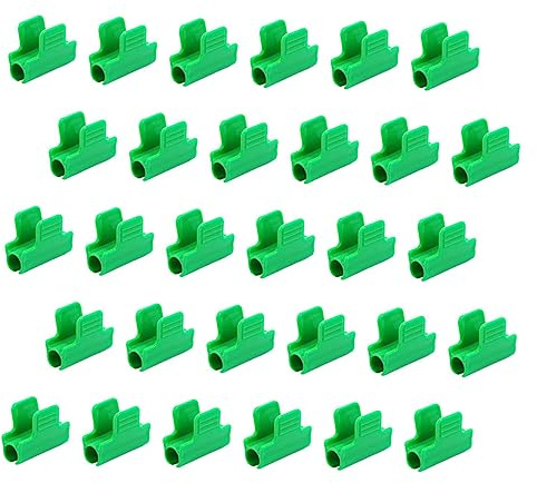 Toddmomy 40piezas Pinzas Para Invernadero Clips De Plástico Abrazaderas Duraderas Para Varillas De Malla