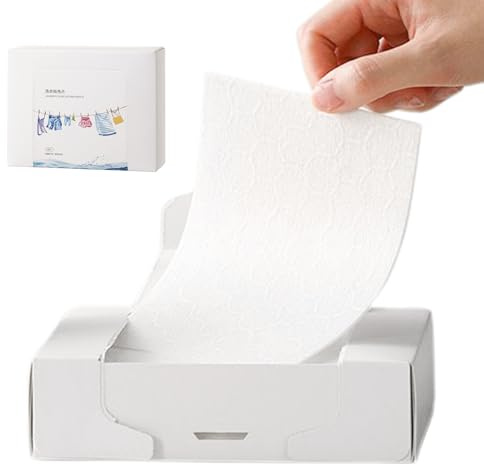 Hitburu Color Catcher Laundry Sheets - 30-Count Color Run Remover | Home Daily Supplies for Travel Dryer Washer Quilts Dark Clothing Washing Needs Dark Clothes