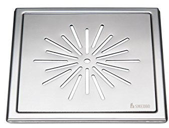 Smedbo Boden Reiben Outline mit Star Muster von Edelstahl poliert, Silber