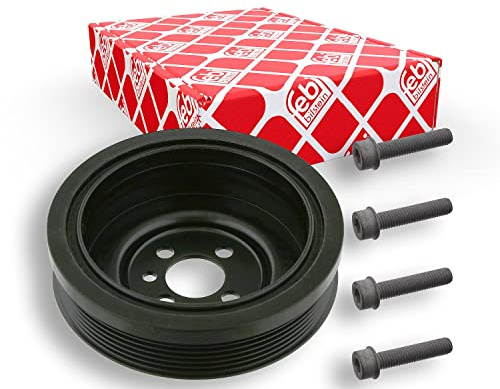febi bilstein 33654 Riemenscheibe (entkoppelt) für Kurbelwelle, mit Schrauben , 1 Stück