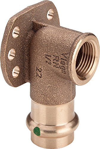 Viega Wandscheibe SANPRESS Rotguss 2225.5 15x1/2 , 107345