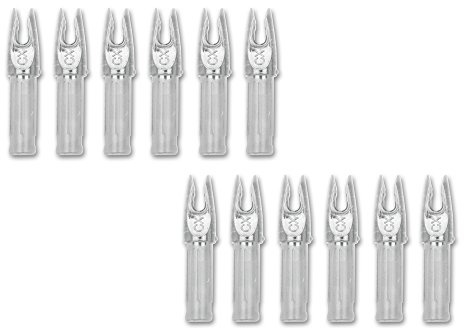 Carbon Express TCX Nock, Size .203 (Fits PileDrive Pass Thru Extreme 250 & 350), 12-Pack, Clear