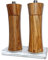 Zassenhaus Set Salzmühle und Pfeffermühle Frankfurt Olivenholz 18 cm mit Acryl-Untersetzer