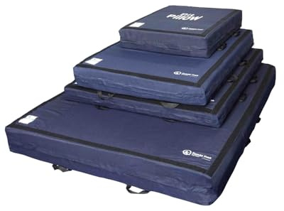 Tumbl Trak Pit Pillow Extra Soft Crash Mat w/Denim Cover, 6ft x 8ft x 12in