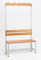 Szagato Garderobenbank mit Haken 1-seitig mit Schuhrost HxBxT 170x100x30 cm Marke Umkleidebank Umkleide Sitzbank Garderobe mit Sitzbank Bank für Garderobe Garderobe Kindergarderobe mit Sitzbank