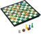 KOKOSUN Snakes and Ladders Magnetic Folding Board Game Set, Family Fun Game Toys for Kids (Right Angled)