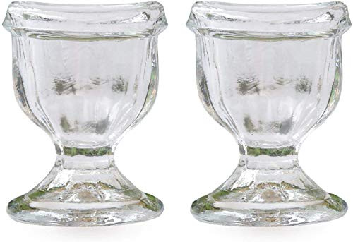 Glas ögontvätt kopp för att hålla dina ögon rena och friska (set med 2) med reselåda