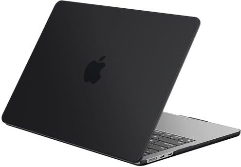 EooCoo Fodral Kompatibel med MacBook Air 15 tum M5-M2 Matt Svart | Ultratunn Fodral Case Mac 15 2026 2025-2023 M5 M4 M3 M2 A3241 A3114 A2941, Plastskydd för Mac Ski
