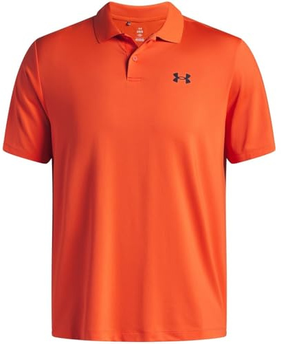 Under Armour Matchplay Poloshirt für Herren, (847) Fire/Midnight Navy, XL
