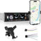 Autoradio Single DIN avec Bluetooth - Autoradio Bluetooth avec support pour téléphone portable - Kit mains libres, radio FM, port USB/TF/AUX, rétroéclairage coloré