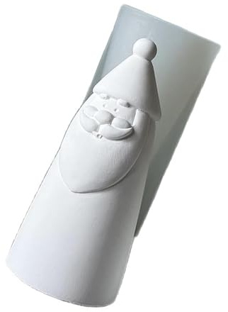 Moldes de silicona para árbol de Navidad con figura de Papá Noel, para jabón de resina epoxi, decoración del hogar, moldes de chocolate, fondant, alimentos seguros para hornear