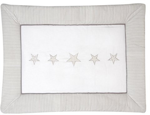Schardt Krabbeldecke mit Stickerei 100x135 cm Stern beige